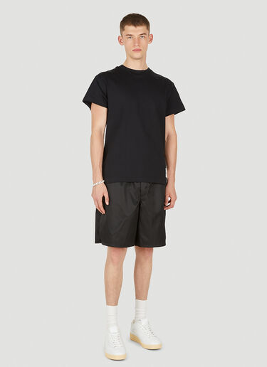 Jil Sander+ 로고 프린트 T-셔츠 3벌 세트 블랙 jsp0149011