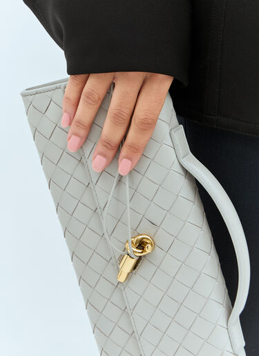 Bottega Veneta Long Andiamo Clutch Grey bov0258014