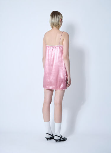 Miu Miu Satin Dress Pink miu0261008
