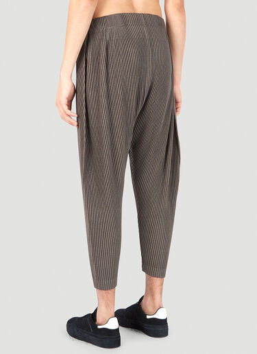Homme Plissé Issey Miyake 褶裥锥形裤 棕色 hmp0151012