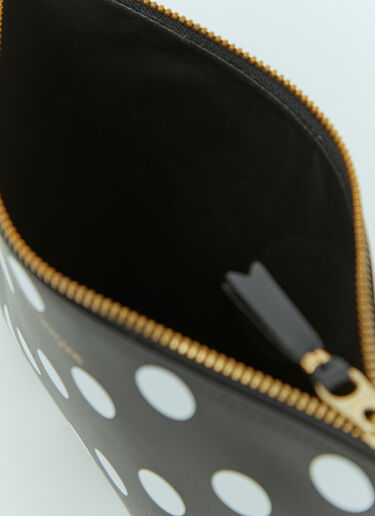 Polka Dot Leather Pouch Comme des Garçons Wallet Polka Dot Leather Pouch Black cdw0354006