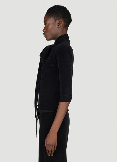 스카프 터틀넥 테리 블라우스 Balenciaga 스카프 터틀넥 테리 블라우스 블랙 bal0254009