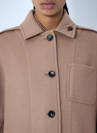 Max Mara Wool-And-Cashmere-Blend Coat Beige max0260035