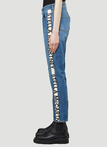 Stella McCartney Logo-Tape Skinny Jeans Blue stm0243001