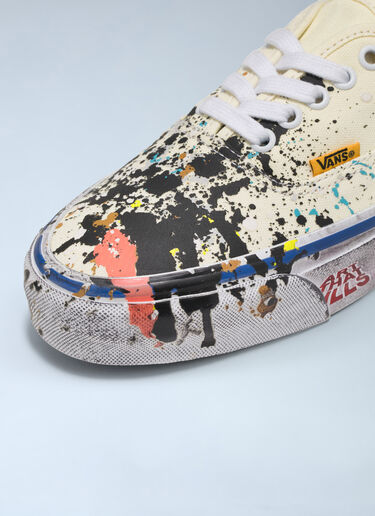 Vans x Gallery Dept Canvas Paint Authentic 44 Reissue Sneakers Cream vgd0159001