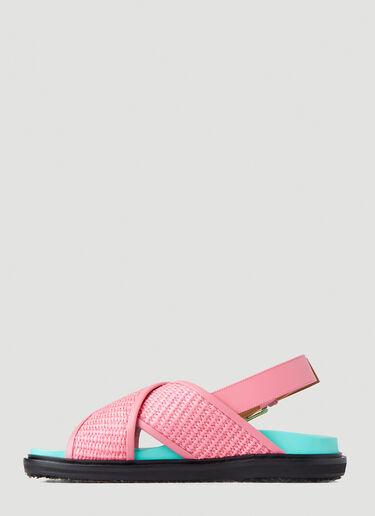 Marni Fussbett Cross Sandals Pink mni0248026
