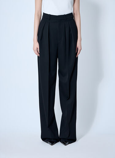 Saint Laurent Tailored Wool Pants Black sla0260075