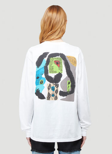 Silent Sound Lymphocytes Long-Sleeved T-Shirt White sls0343001