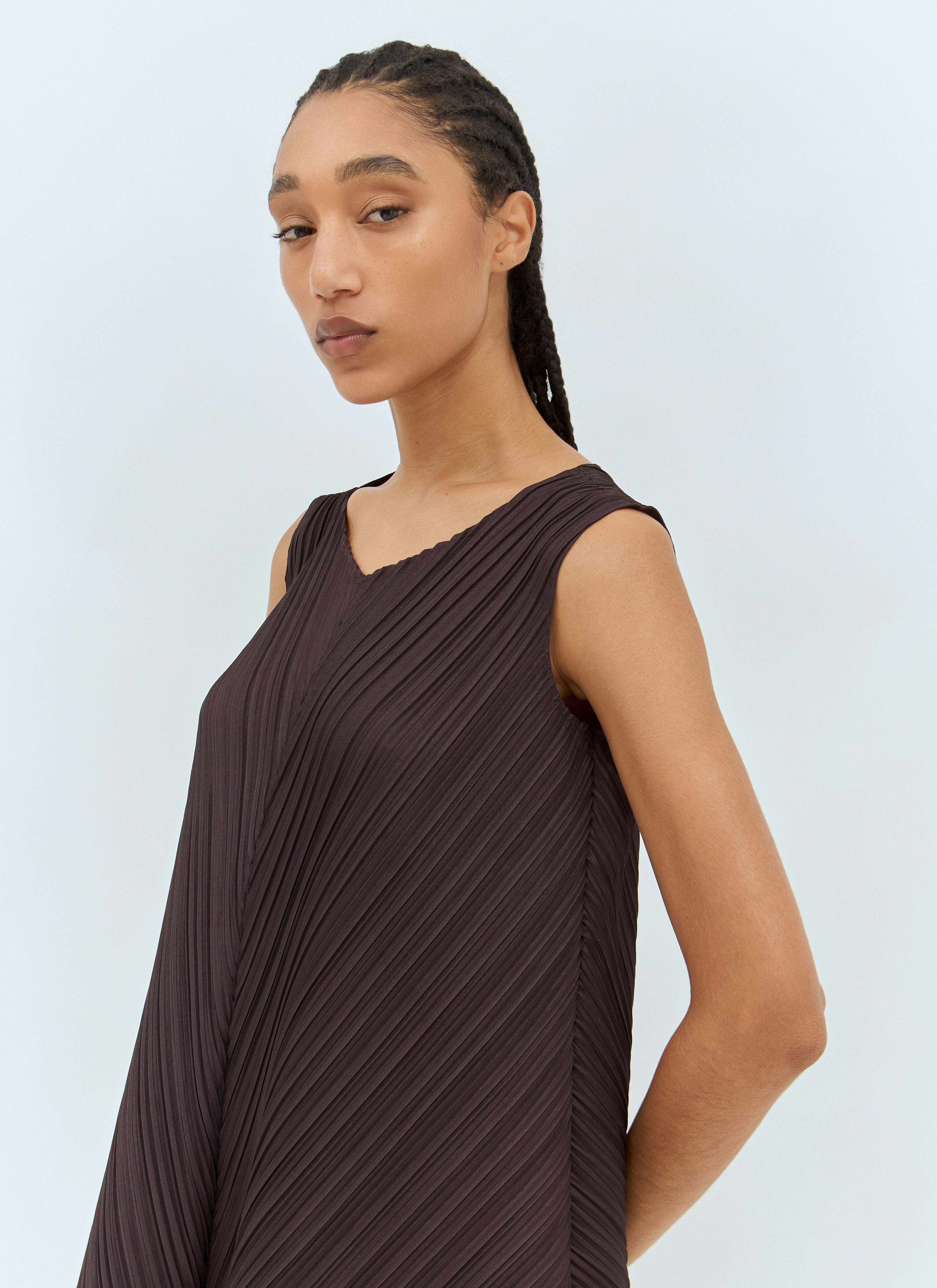 Pleats please midi dress best sale