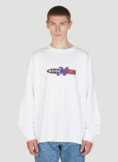 Martine Rose Oversized Long Sleeve T-Shirt White mtr0152009