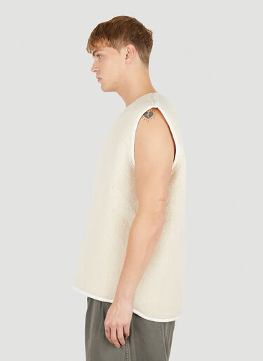 Camiel Fortgens Fleece Gilet Jacket White caf0150010