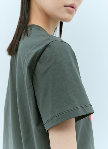 GANNI Strawberry T-Shirt Grey gan0255036