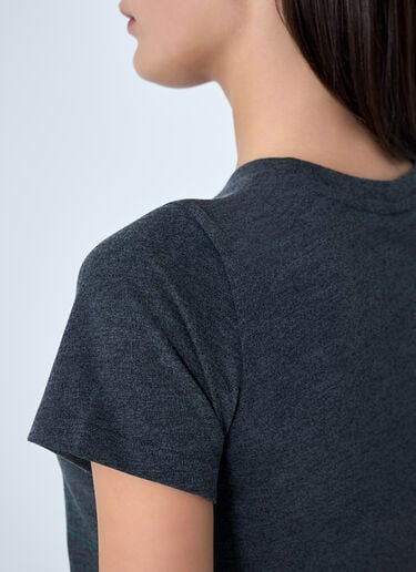 Logo Motif T-Shirt Alexander Wang Logo Motif T-Shirt Black awg0262002