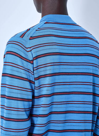 LN-CC® - Wales Bonner: Beam Polo - Light Blue Wales Bonner Beam Polo Light Blue wbn0166005