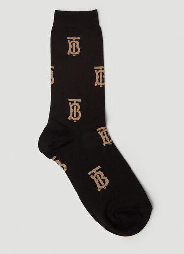 Burberry TB Jacquard Socks Black bur0251102