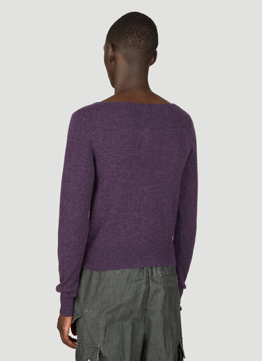Dries Van Noten V 领羊毛衫  紫色 dvn0156027