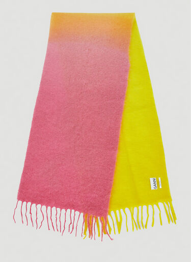GANNI Gradient Scarf Pink gan0251071