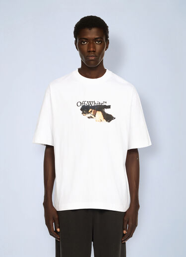 Paint Arrow Skate Logo T-Shirt Off-White Paint Arrow Skate Logo T-Shirt White ofw0162025