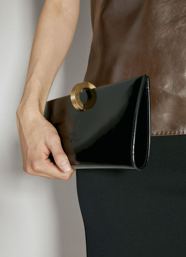 Daria Minaudière Clutch Saint Laurent Daria Minaudière Clutch Black sla0254112