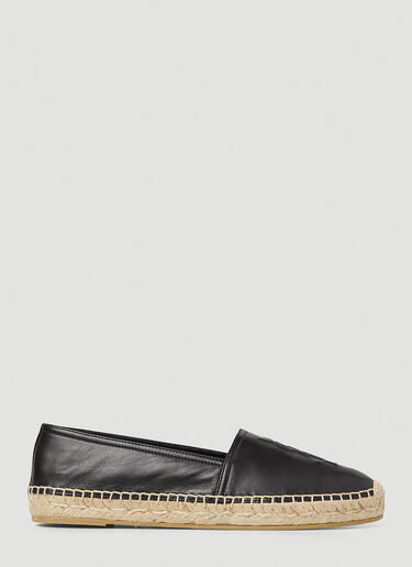 Saint Laurent Leather Slip-Ons Black sla0245148