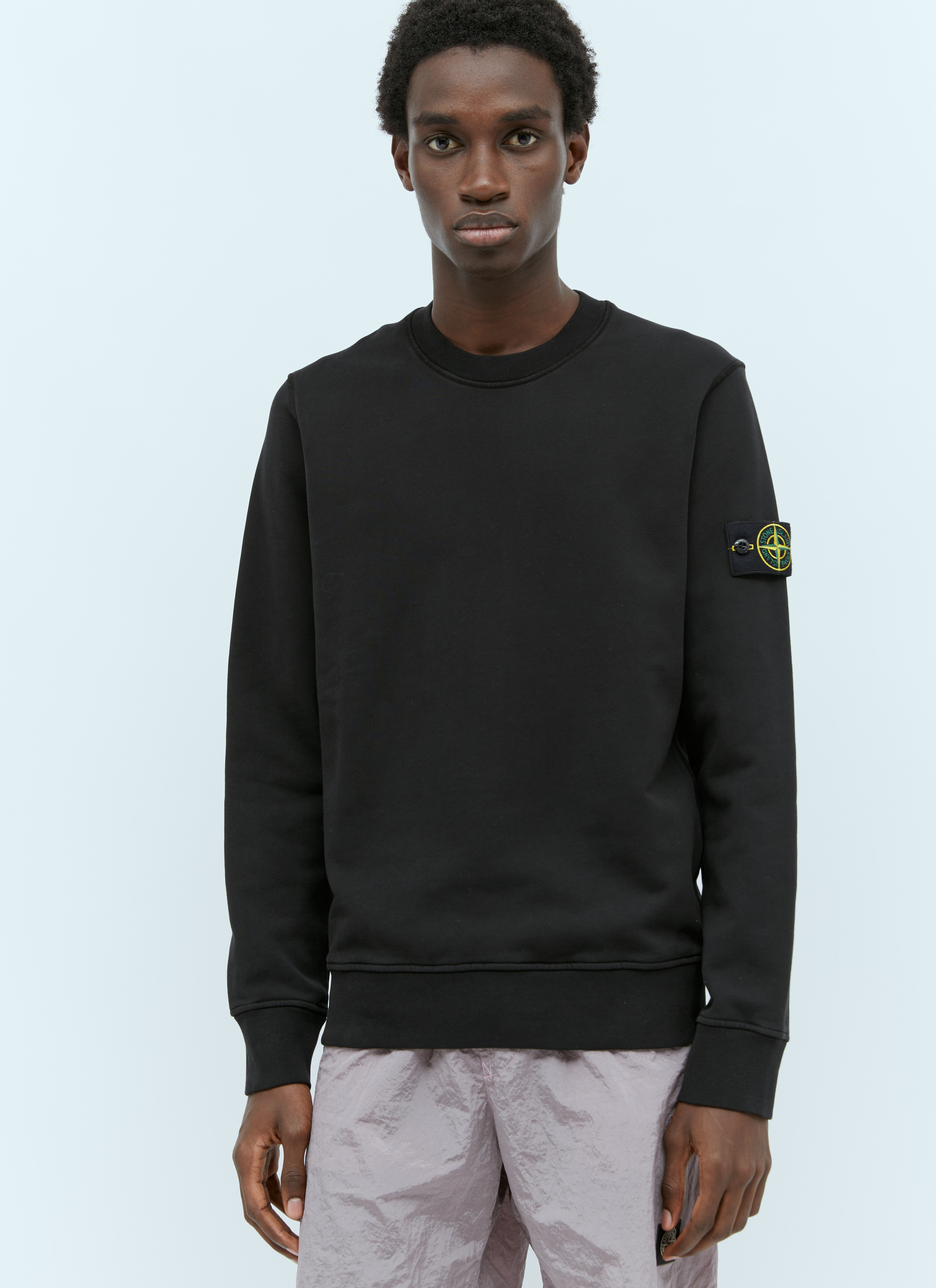 Stone island black on sale pullover