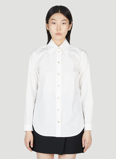 Gucci Point Collar Shirt White guc0253075