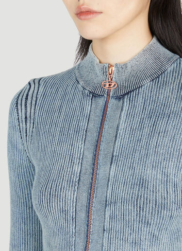 Diesel M-Anafi 罗纹拉链上衣 蓝色 dsl0253012