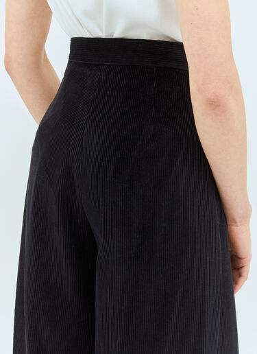 Max Mara 阔腿灯芯绒长裤 蓝色 max0258005