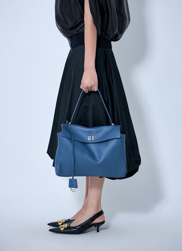 Balenciaga ロデオ ミディアム トップハンドルバッグ 青 bal0263038