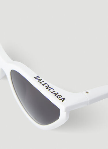 Balenciaga Rim Cat Sunglasses White bal0248039