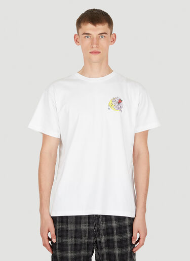 Sky High Farm Workwear Perennial Will Sheldon Print T-Shirt White skh0350016