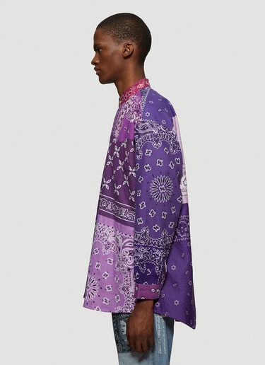 Children Of The Discordance Vintage Bandana Patchwork Shirt Purple cod0136003