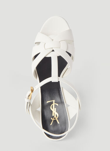 Saint Laurent Tribute Heeled Sandals White sla0243128