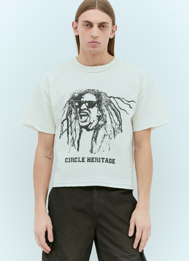 CIRCLE HERITAGE 毛边T恤 白 che0155002