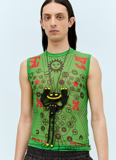 Walter Van Beirendonck Alien Friend Necklace Black wlt0156036