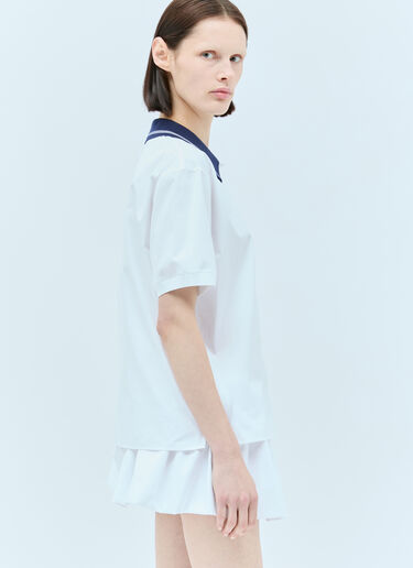 Miu Miu Short Sleeve Poplin Shirt White miu0257012