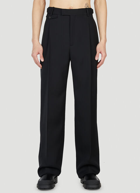 Moncler Pleated Pants Black mon0351005