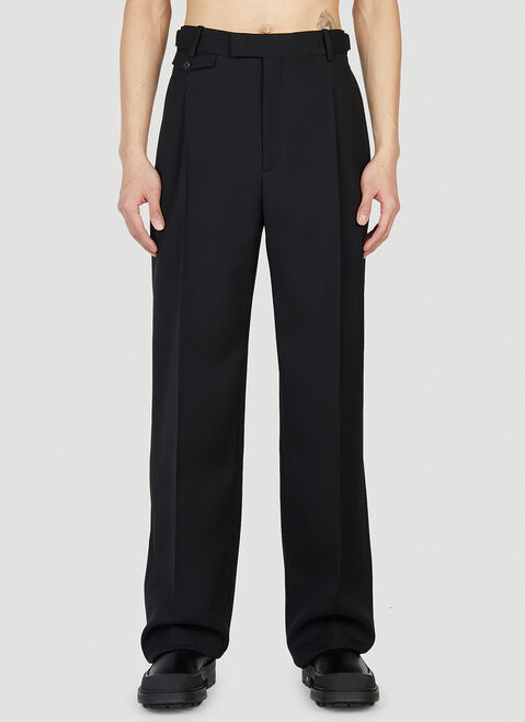 Balenciaga Pleated Pants Black bal0154003