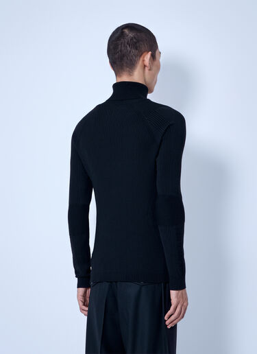 Moncler Grenoble Wool Blend Polo Neck Jumper Black mog0165018