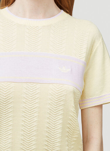adidas by Wales Bonner Knitted T-Shirt Yellow awb0344001