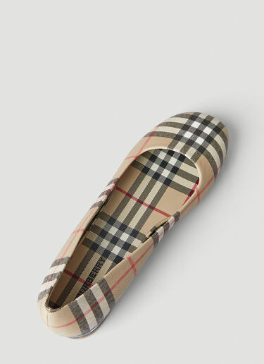 Burberry Ryan Vintage Check Ballet Flats Beige bur0246003