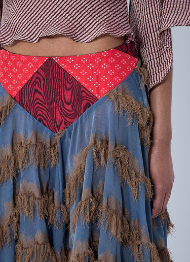 Kiko Kostadinov Klapheck Skirt Blue kko0264006