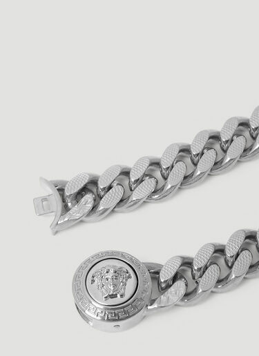 Versace Medusa 链环项链 银色 ver0155035