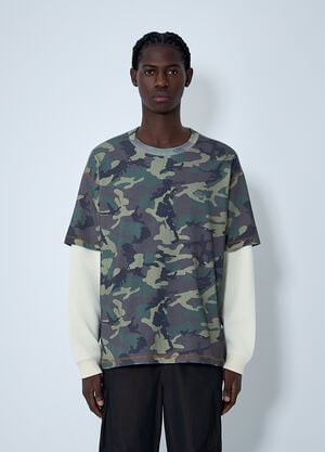 Awake NY Layered T-Shirt Green awa0162009