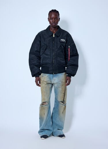 Alpha Industries CWU-45 ヘリテージ ボンバージャケット ブラック alp0366002