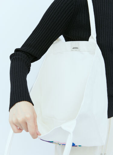 Yenky Logo Embroidery Tote Bag Isabel Marant Yenky Logo Embroidery Tote Bag Cream ibm0253047