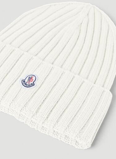 Moncler 徽标贴饰无檐便帽 白色 mon0253028