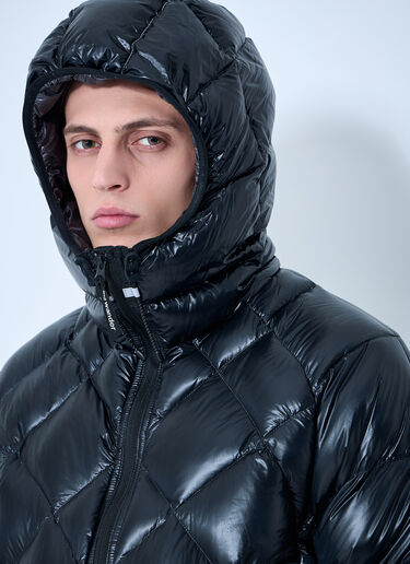And Wander Hooded Quilted Down Jacket Black anw0149003