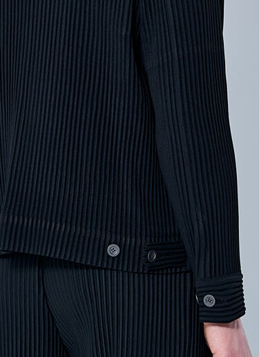 Homme Plissé Issey Miyake Pleated Jacket Black hmp0160003