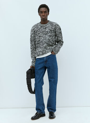 A.P.C. Marled Knit Sweater Grey apc0155006